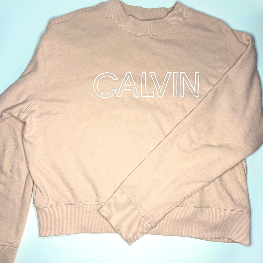 baby pink Calvin Klein crewneck